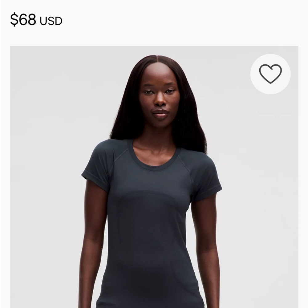 lululemon athletica Navy Short Sleeve Tee